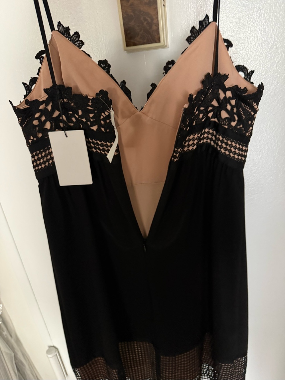 Theory Black Lace-Trim dress NWT - Picture 3 of 3